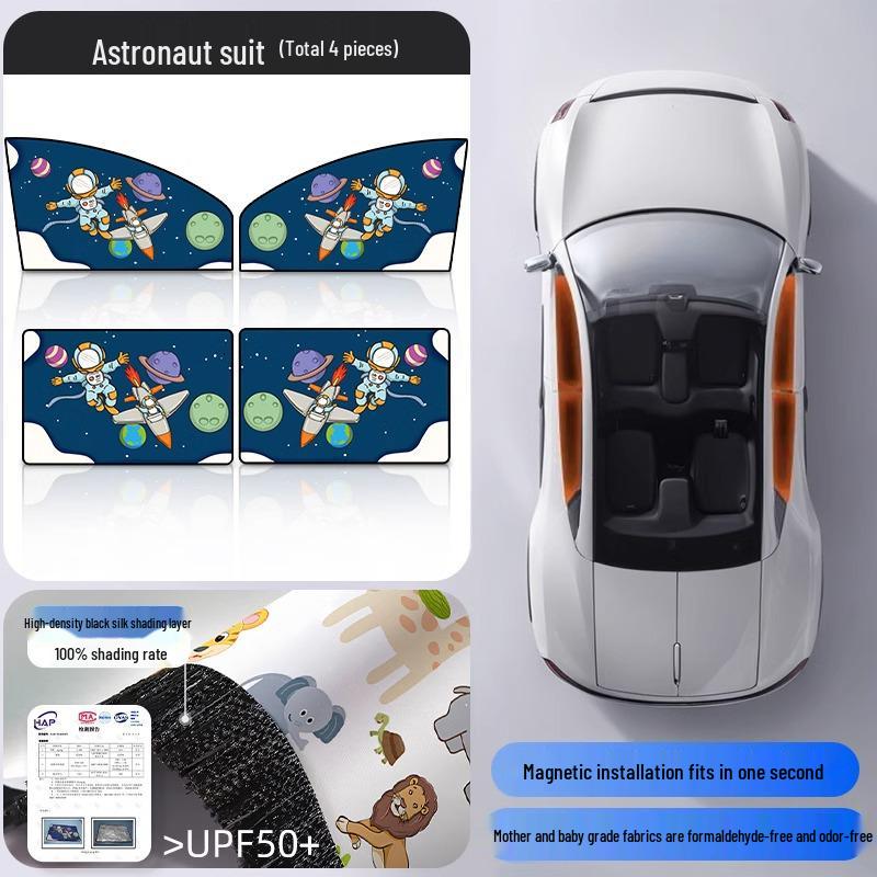 Magnetic Car Sun Shade Curtain for Baby - Side Window Sun Block & Privacy Protection