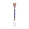 Beech Wood Chew Silicone Bead Pacifier Clips Dummy Chain Holder Newborn Soother Chains Nipple Holder Baby Teething Toys Gifts