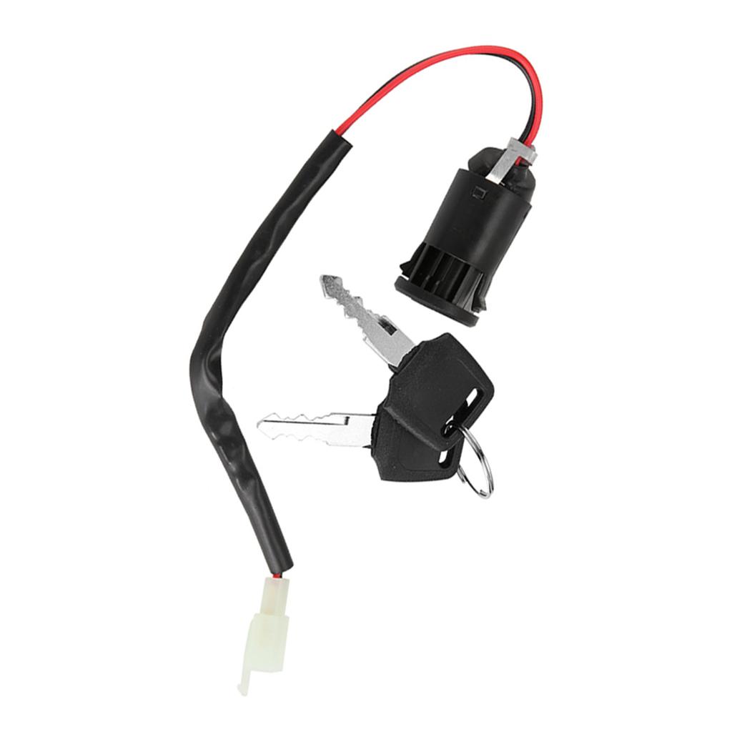 2 pcs Ignition Switch Lock and Key Set for Bike Tricycle Electric Scooter Accessories Replacement