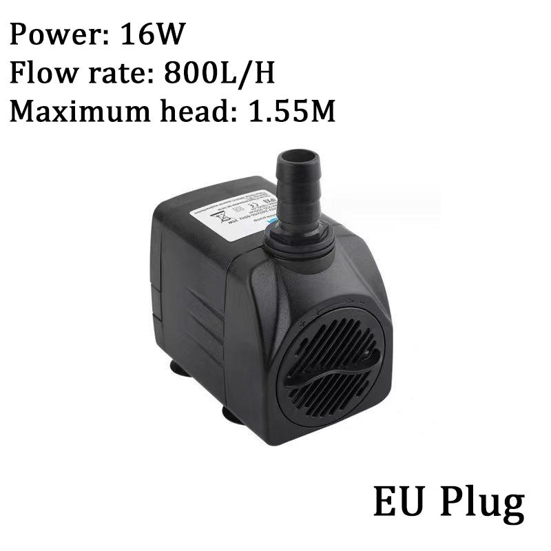 Ultra Quiet Water Pump Mini AC220V Brushless Motor Submersible Aquarium Water Pump Adapter Pond Fountain for Fish Tank Garden
