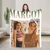 Warm Soft Blanket Picnic Margot Robbie Bedding Throws Funny Bedspread For Bedroom