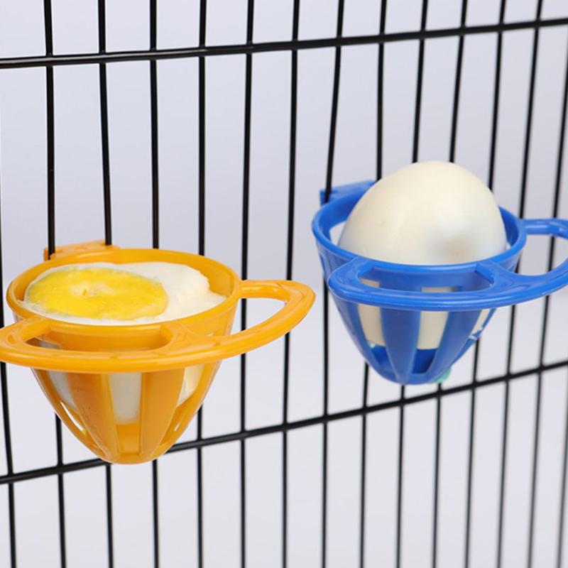 Bird Parrot Feeder Cage Fruit Vegetable Holder Cage Accessories Hanging Basket Container Toys Pet Parrot Feeder Cage Supplies