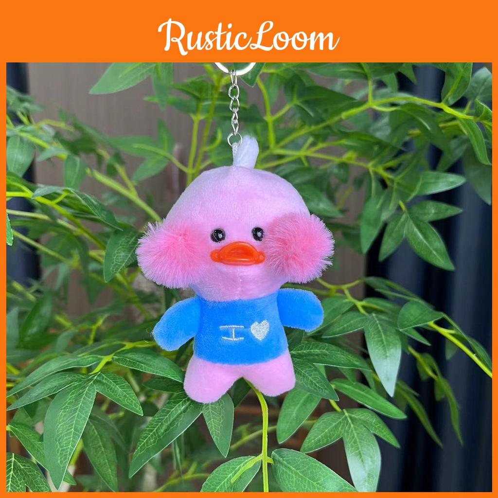 Sweet Duck Pink Plush Doll Soft And Plushy Keychain Accessory Children For