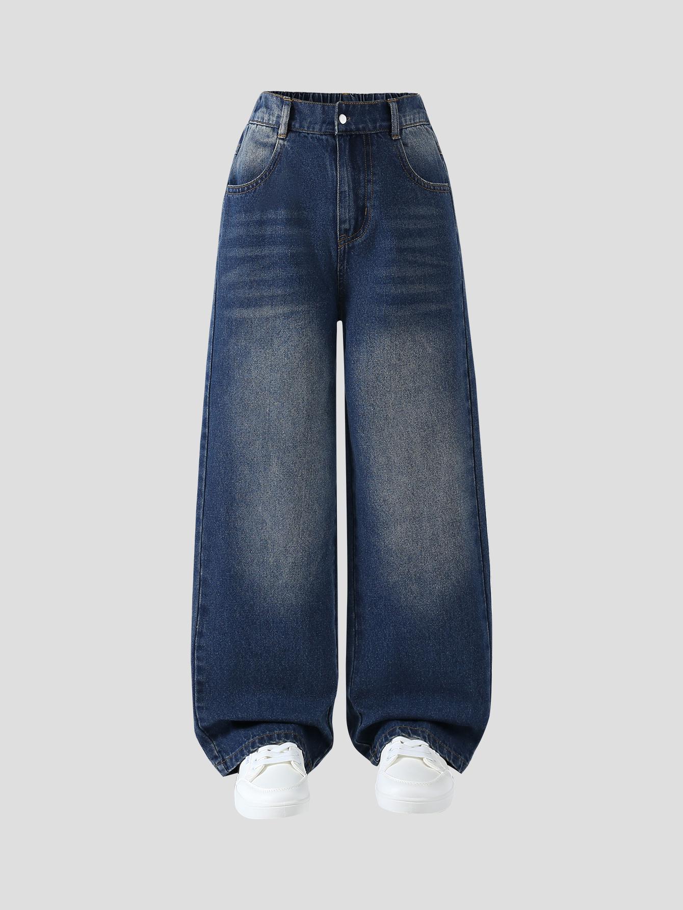 

One-piece boys denim casual simple retro everyday comfortable light blue denim trousers, new spring/summer style. 12Y світло-синій колір