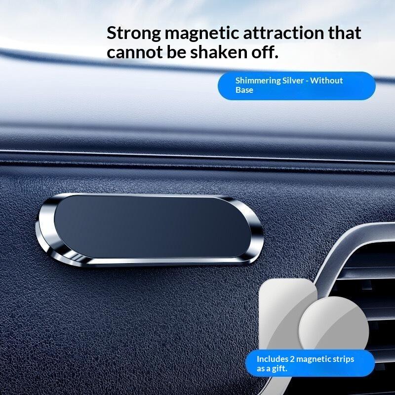 Magnetický Držák na Telefon do Auta Otočný Mini Proužkový Tvar Stojan Kovový Silný Magnet Držák do Auta