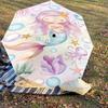 1PC Mermaid Octopus Umbrella-8-Rib Reinforced Portable Folding Travel Suitable for All Seasons Outdoor Daily Use-Z0455