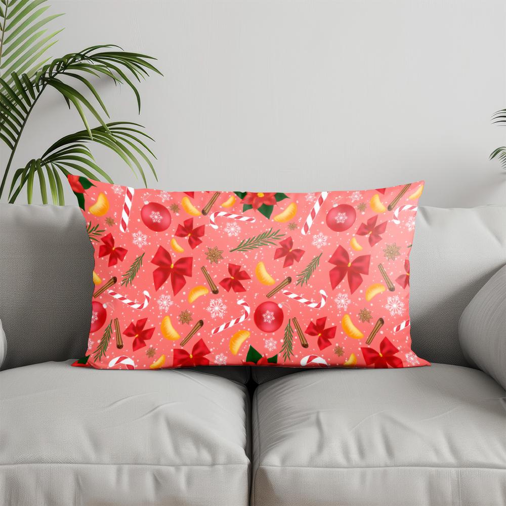 

Домашний Декор Рождественские Елки Узор Подушка Подходит Для Дивана Спальни Автомобиля Наволочка Подушка Прямоугольная Подушка Для Спины 30x50cm
