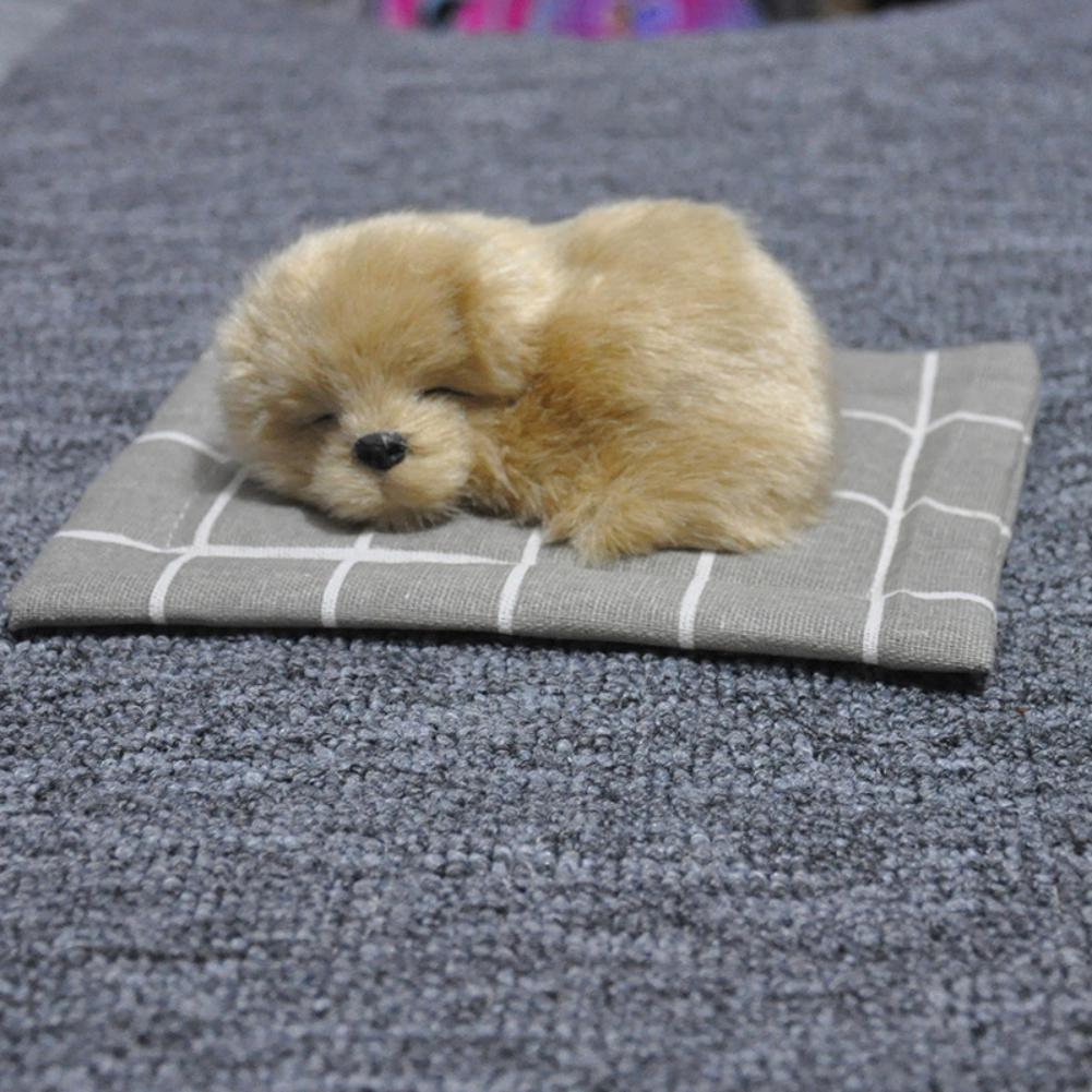 

Спящая плюшевая имитация собаки, автомобильный декор для приборной панели, милая игрушка для собаки, украшения для домашнего декора, мебель, аксессуары