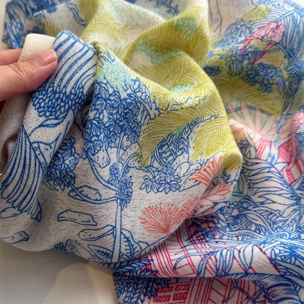130X130Cm  Luxury Print Satin Silk Square Scarf For Women Summer Sun Protection Shawl Hijab Neckerchief Fashion Wrap Bandana