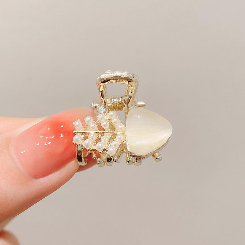Women's Half-Tied Pearl Hairpin - 2024 New Side Clip for Back of Head