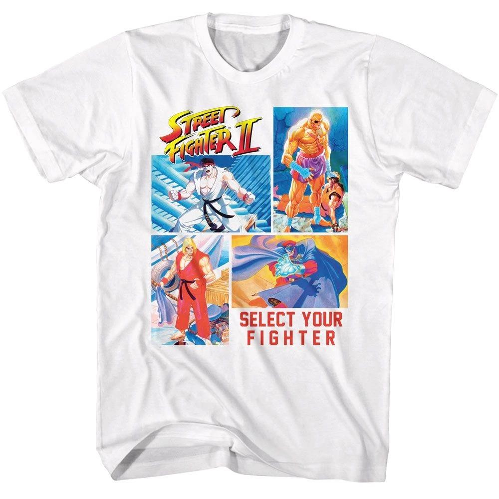 Street Fighter - 4 Photos Select Your Fighter - American Classics - Solid White 160