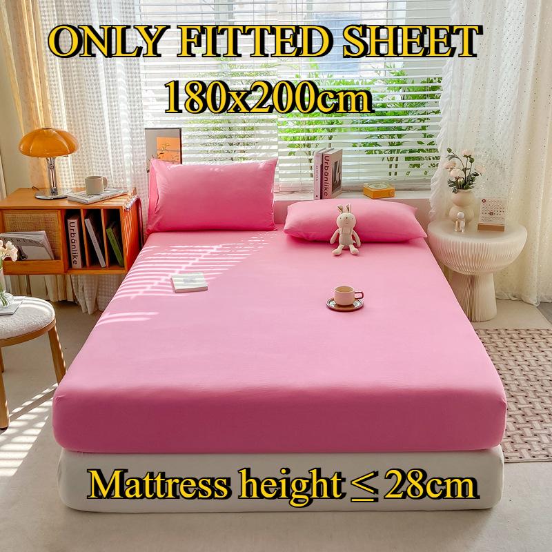 Fitted Sheet Pure Cotton Non-fading Non-balling Single-piece Bed Sheet Non-slip Multi-specification Bedding Bedspread Protector