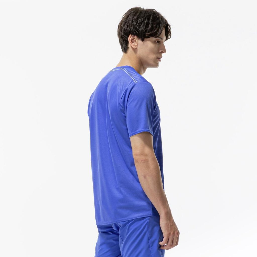 Training Wear Quick Dry Dazzling 2XL [Mizuno] T-Shirt, Sweat-wicking, 32MAD025, Men's, Blue,