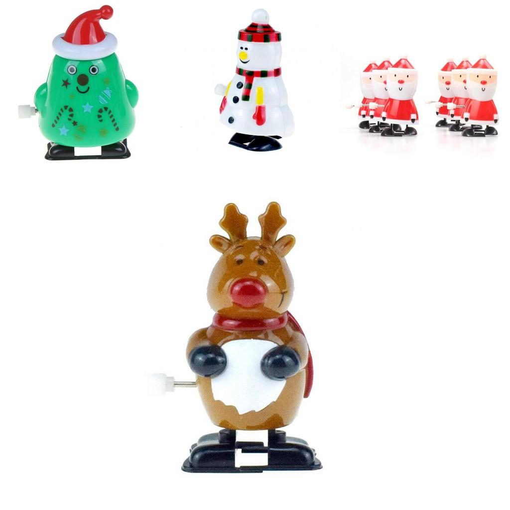 Exquisite Santa Clockwork Wind Up Toys For Kids Christmas Party Bag Stocking Fillers