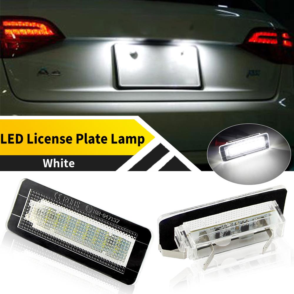 2pcs For Mercedes Benz Smart Fortwo Carossblade W450 2004-2007 Smart Fortwo Cabriolet W450 2004-2007 License Number Plate Light