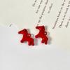 5Pcs Alloy Macaron Color Pendants Horse Animal Pendant Charms Handmade Necklace Earrings Accessories Diy Jewelry Making Findings