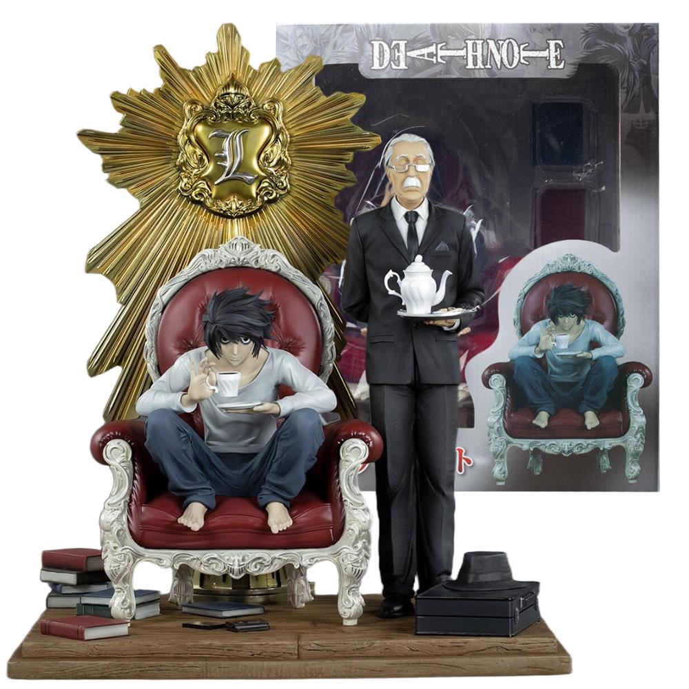 26CM Anime Death Note L Watari Diorama 1/6 Figure Sitting Sofa Accessories Model Toy Doll Scene Decoration Action Figure