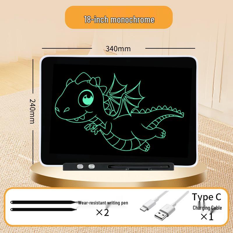 Children's LCD Writing & Drawing Board - Erasable and Portable Blackboard