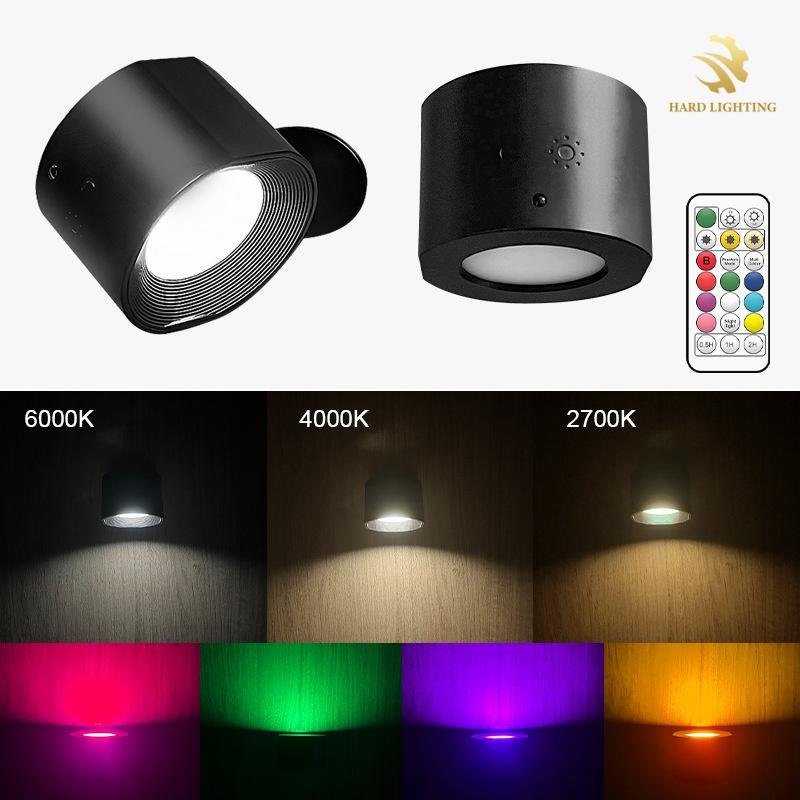 Smart Sensor Wall Light Small Cylindrical LED Night Light Touch Switch Minimalist Style LED Reading Wall Lamp for Bedroom