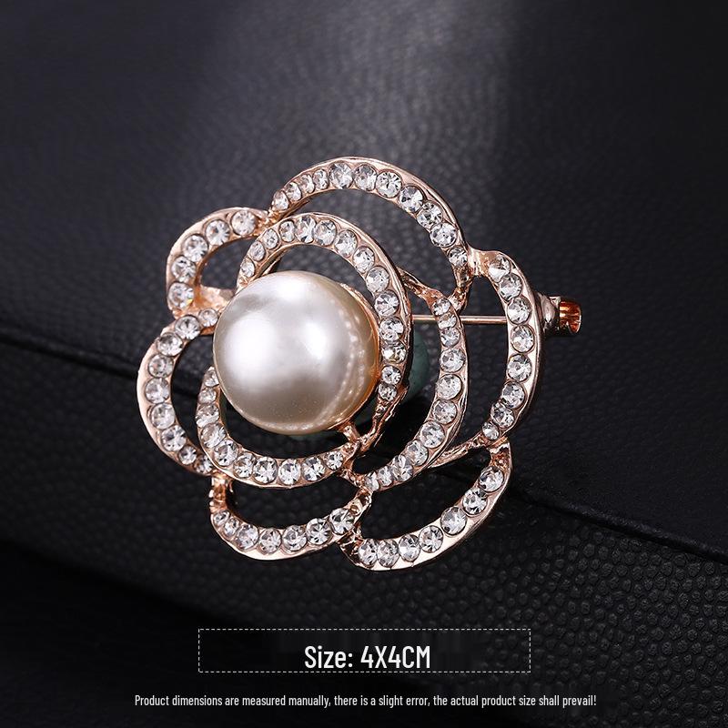 Elegant Peony Brooch: High-End Chinese Style Corsage Pin
