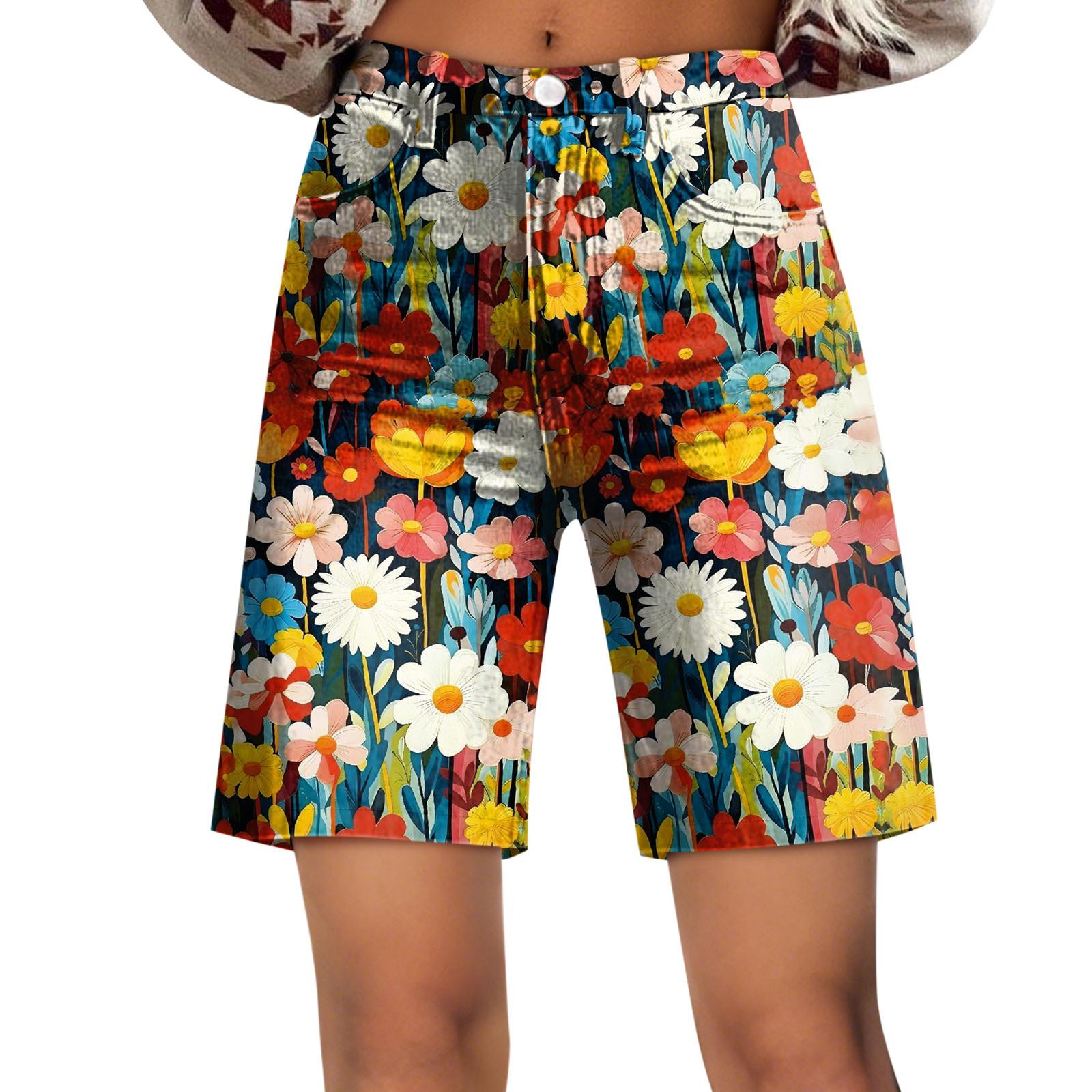 

Women s Fashion Casual Pants Wide Leg Pants Shorts S зелений