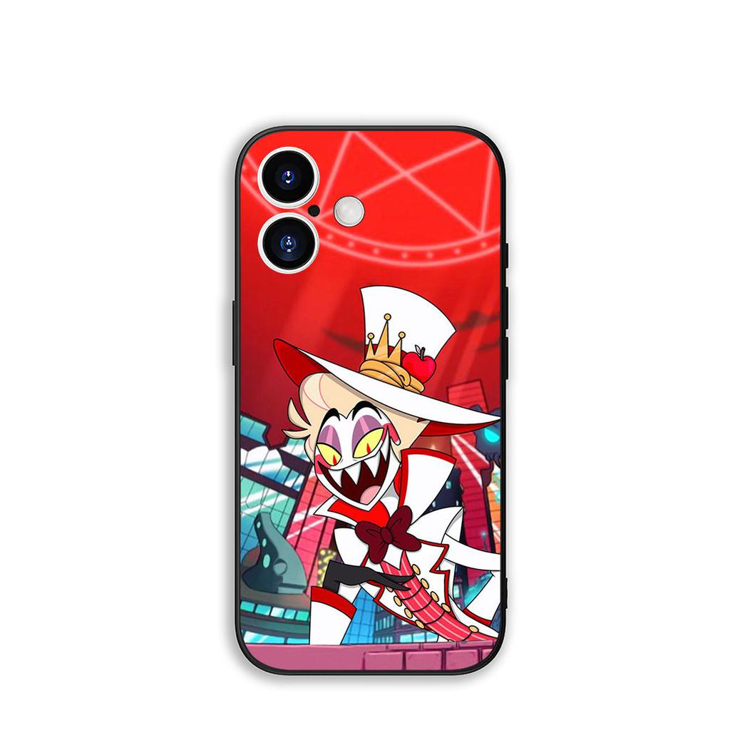 for Apple iPhone 17 16 15 11 Pro XS Max XR 6 7 8 Plus + SE 2020 5 16E Phone Cover Case H-Hazbins Alastor H-Hotels Angel Dust