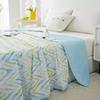 Air Condition Thin Blanket Summer Quilt Cover Cool Summer Cotton Quilt King Size Lace Free Shipping Down Blue Bedding Set Washed
