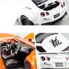 1/32 Scale Nissan GTR Diecast Car Model Toy, Pull Back Toy Vehicle with Sound and Light for Kids Toddler Boys Girls Gift Collection