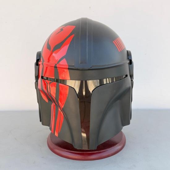 Black Red The Mandalorian Helmet Star Wars Prop Boba Fett Helmet Home Decor Birthday Gift