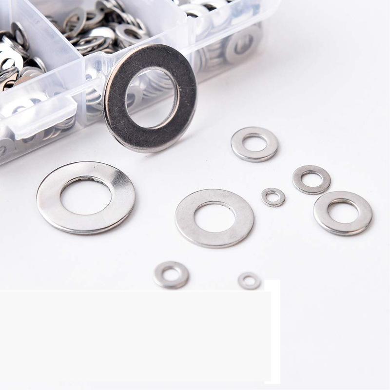 684-Piece Stainless Steel Flat Washer Set - M2 To M12 Sizes