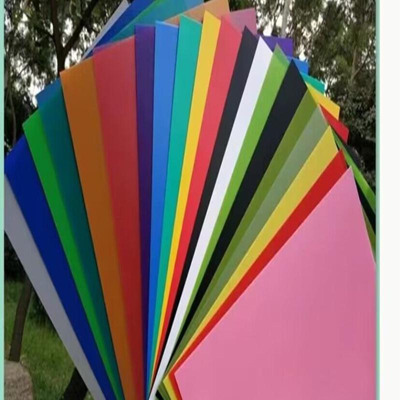 A4 Color PP Sheet Transparent PVC Film Roll for Printing, White/Black PP Thin Sheet for Stamping Processing