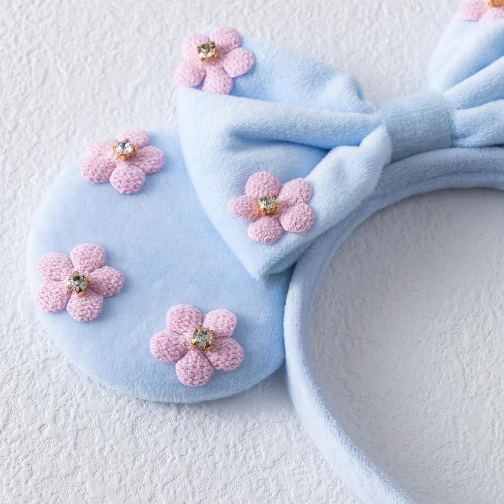 Cekinowa opaska z uszami myszki z brokatową kokardą Kostiumy cosplay Dekoracje na przyjęcie księżniczki dla dziewczynek kobiet