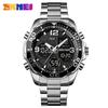 SKMEI 1649 Rotatable Ring Quartz Digital Men Wristwatches Chrono Alarm Male Clock Reloj Hombre Dual Movement Sport Mens Watches