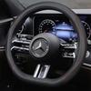 Capa de Volante para Mercedes-Benz Classe B C S E SLK GLB GLC GLE EQC EQE Acessórios para Carro Couro Genuíno Antiderrapante à Prova de Suor mo00