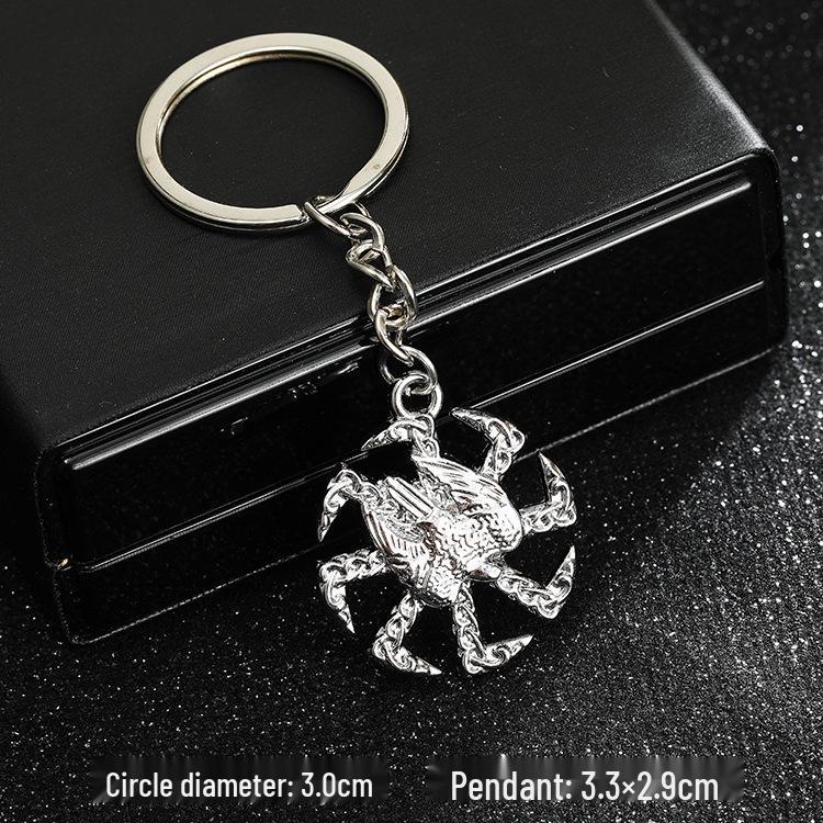 European & American Rock Guitar Keychain: Hip Hop Drip Oil Alloy Pendant Charm for Women's Bags