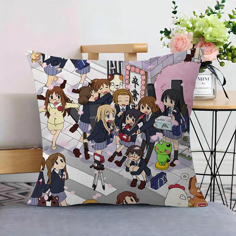 K-On Anime Pillow Cover For Bedroom Room And Living Room Sofa Decorative Cushion Cover