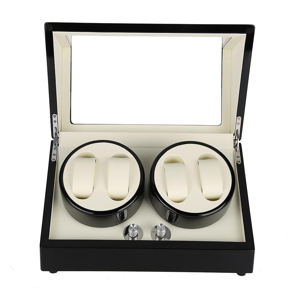 4+0 Wooden Wristwatch Mechanical Watch Automatic Winder Case Box
