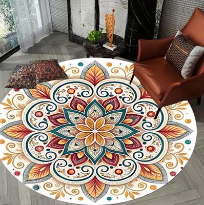 Bohemian Circular Carpet Decorative Floor Mat Anti Slip Carpet Is The Most for Homestay Living Room Bedroom Home Decoration
