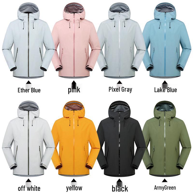 Unisex Ultralight Waterproof Windproof Softshell Jacket for Spring/Autumn Hiking and Camping