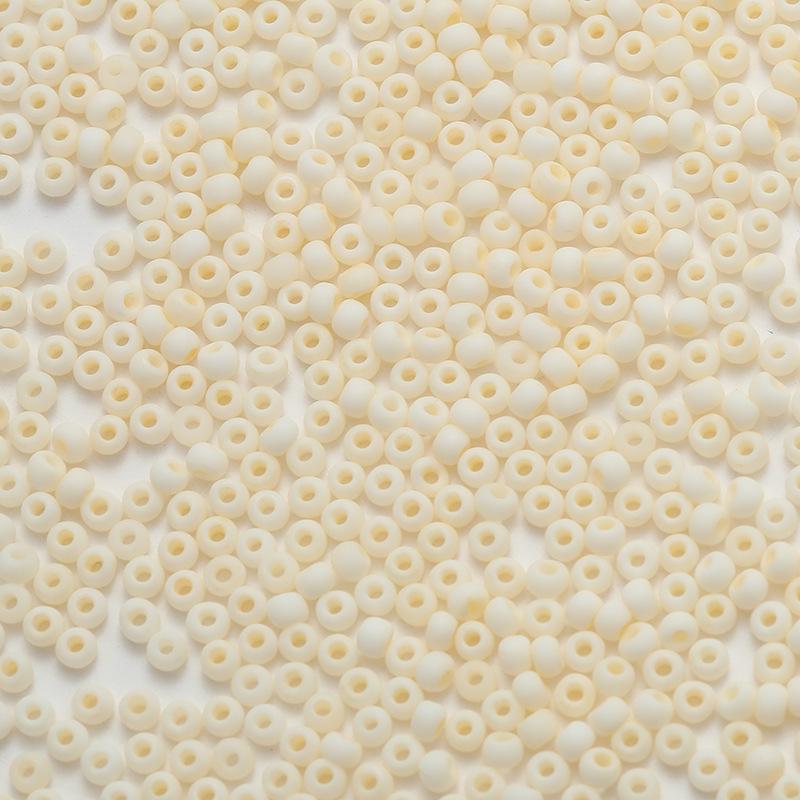 2mm Frosted Round Seed Beads - Macaron Color Series, 10g Pack for DIY Jewelry & Beading