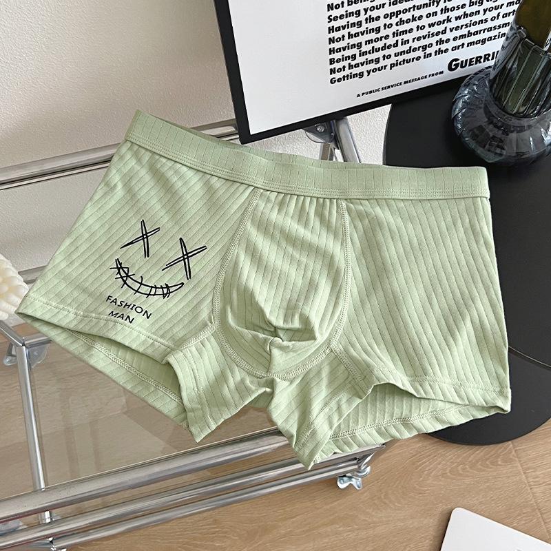 Men's Pure Cotton Boxer Briefs - Youthful Trendy Summer Shorts