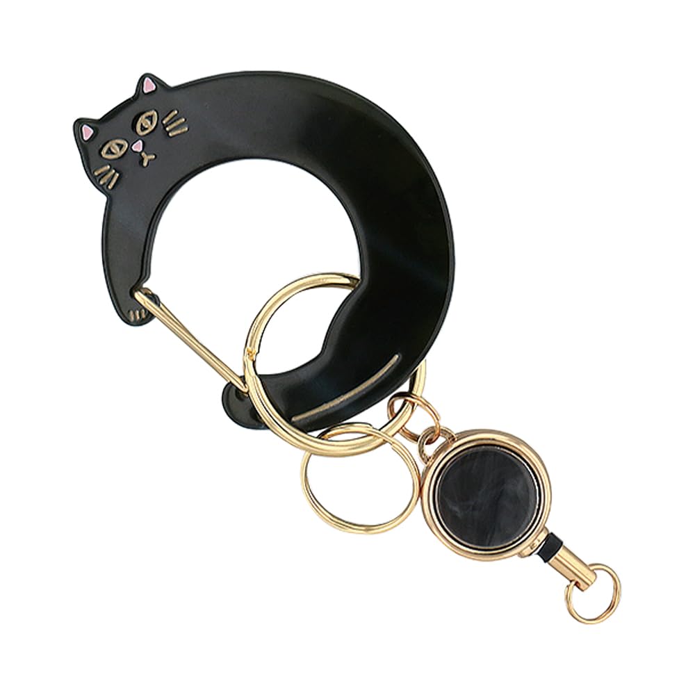 Flower Ring Carabiner Cat [FLOWERING] (with Reel) GKH0007-B