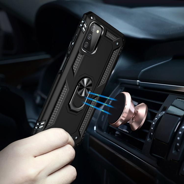 For Samsung Galaxy A03s US Version Shockproof TPU + PC Phone Case with Holder