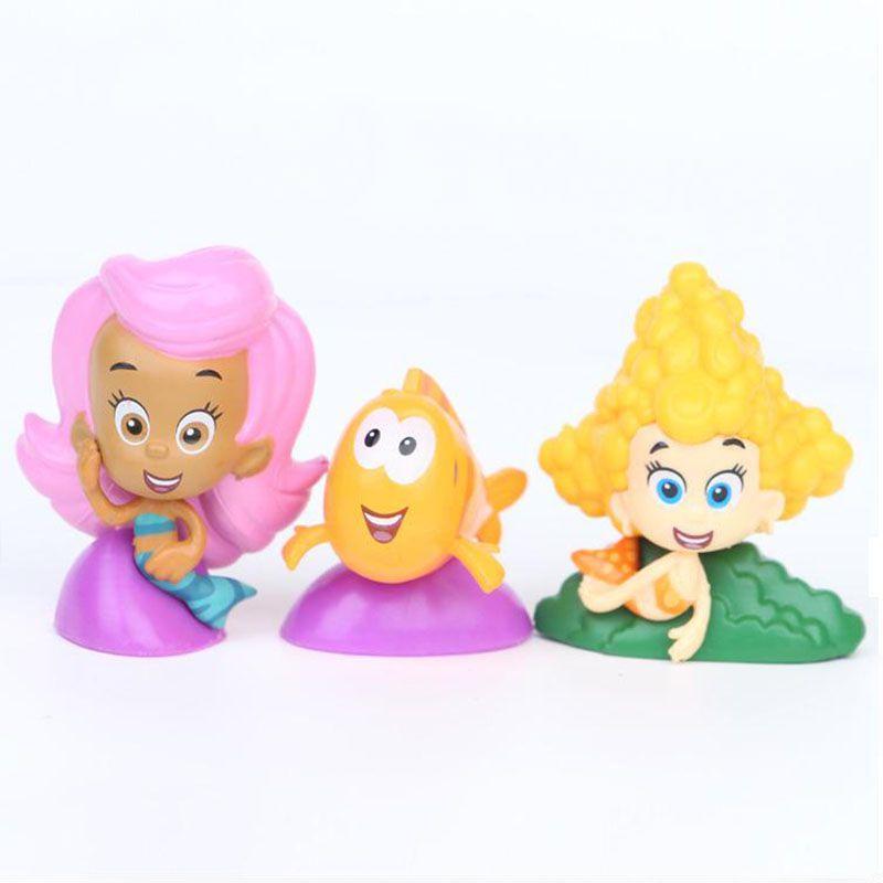 Bubble 12pcs Figure Guppies Toy Cake Topper Gil Molly Nonny Deema Oona Goby Toys