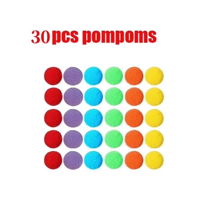 30-68Pcs Youngsters High-Quality Sorting High-Quality Counting Play sets High-Quality Rainbow High-Quality Color High-Quality Classification
