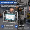 840pcs 410 Stainless Steel Self Drilling Screws Hex Washer Head Hex Nut Washer Kit  For Car