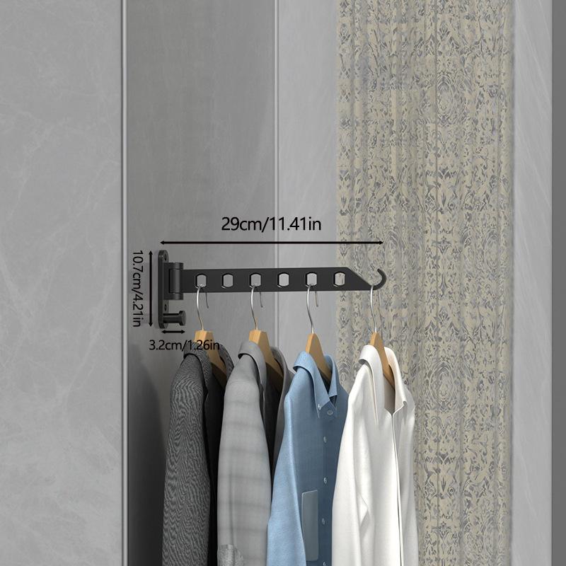 Складная настенная сушилка для одежды, вешалка-петля, ветрозащитная сушилка для белья, выдвижные невидимые настенные органайзеры