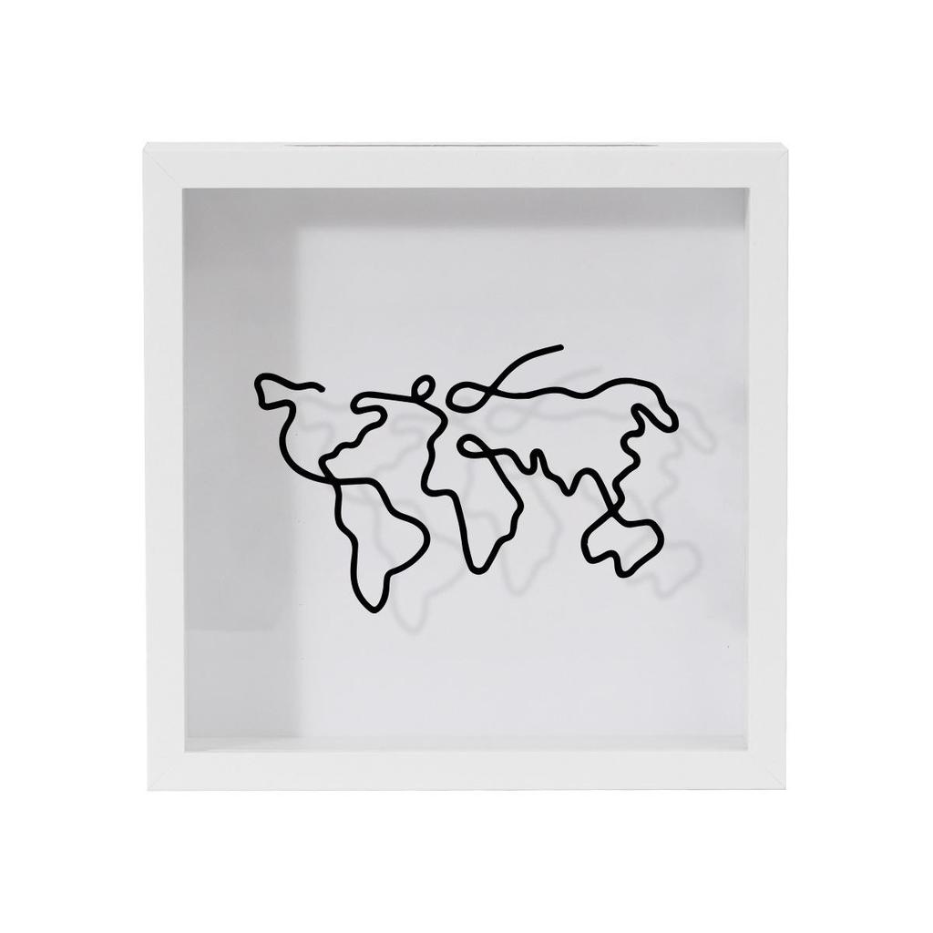 Ticket and Memory Box Frame: Store Tickets, Photos, Maps, or Use As Piggy Bank