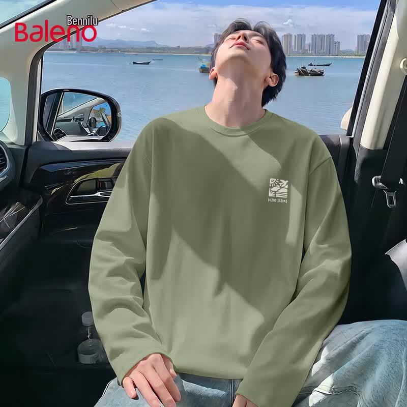 Baleno Men s JPB Four Flowers Heavyweight Cotton Long Sleeve T-Shirt XL