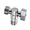 Zinc Alloy Corner Valve Faucet Featuring Polished Chrome Coating for Long Term Use and Space Saving Plumbing Setup